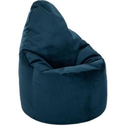 Fauteuil pouf à haut dossier en velours souple pour adulte, pour intérieur, salon, pouf gaming,
