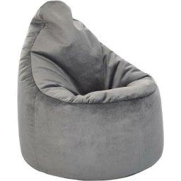 Fauteuil pouf à haut dossier en velours souple pour adulte, pour intérieur, salon, pouf gaming,
