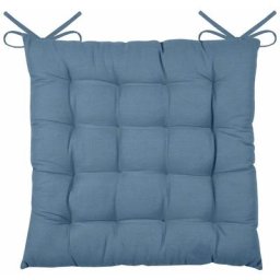 Homemaison - Galette de chaise unie et classique Orage 38 x 38 cm - Orage