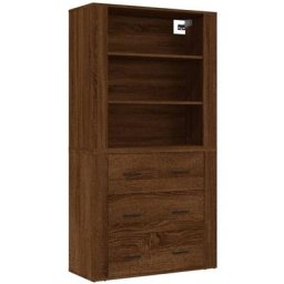 Buffet haut Chêne marron Bois d'ingénierie Vidaxl Chêne marron