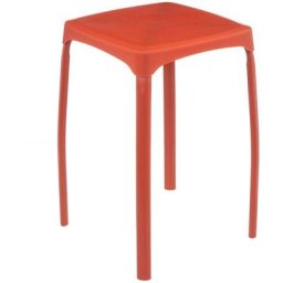 Tabouret plastique Modern Color rose nacarat - 5 five simply smart - Rose nacarat