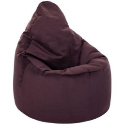 Fauteuil pouf à haut dossier en velours souple pour adulte, pour intérieur, salon, pouf gaming,