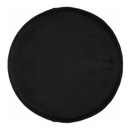 Galette Chaise Velours Noir 34cm - noir