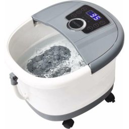 RELAX4LIFE Bain de Pieds Hydromasseur, Bain Massage Électriques avec Minuterie 10 à 60