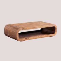 Sklum - Table Basse en Bois d'Acacia Vacry Brun Acacia Brun Acacia