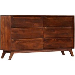 Vidaxl - Armoire à tiroirs Marron 140x40x80 cm Bois de manguier massif Brun