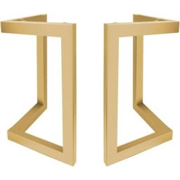 Pied de Table Industriel Pied Meuble en Metal Scandinave 2pcs diy pour Table Chaise Blanc avec Vis