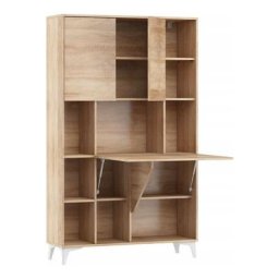 Bb Loisir - Armoire Placard Convertible en bureau et table Home office 175x105x34cm « Meggie