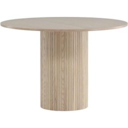 Table ronde en mdf Bianca 110 cm - Naturel