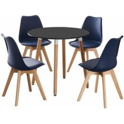 Ensemble de salle à manger Lorenzo de 5 pièces Life Interiors une table de salle à manger ronde