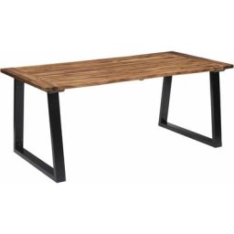 Table à manger Table à dîner | Bois d'acacia massif 180x90 cm 81604 - Brun