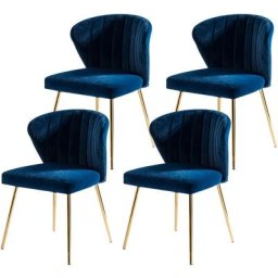 Hulala Home - Chaises de Salle à Manger en Velours Scandinave Chaises Modernes pour la Cuisine avec