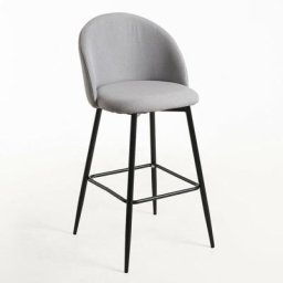 Tabourets de Cuisine - Tabouret Vint Tissu - Gris - Gris
