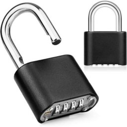 Cadenas Code 4 Chiffres, 1 pc Cadenas à Combinaison Exterieur Etanche Cadenas Casier Code Alliage