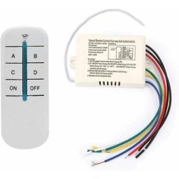 Interrupteur mural et télécommande – 4 voies marche/arrêt 220 v multifonctionnel mural lumière