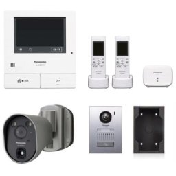 Kit Interphone portier vidéo moniteur couleur 5 pouces visiphone Panasonic et caméra