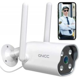 Gncc - T1 Caméra Surveillance WiFi Extérieure, 1080P, Détection de Mouvement, Vision Nocturne,