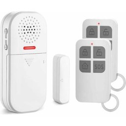 Alarme de Porte et Fenêtre, 2 Télécommandes, 130dB Sirène, Volume Réglable, Alarme à 5 Modes De