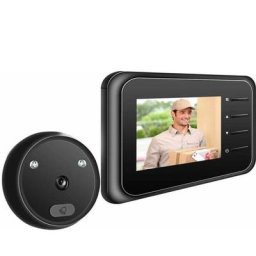 Sonnette WiFi visionneuse de porte caméra porte judas caméra de porte sonnette avec moniteur sans