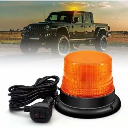 60 led Strobe Light, 12V/24V led led Avertissement Flash Gyrophare Ambre Avertissement Sécurité