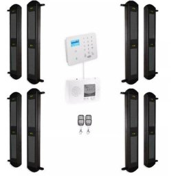 Ultra Secure - Kit avancé alarme périmétrique gsm 2G+3G+4G - 4 jeux barrières infrarouges 900