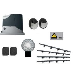 Kit Automatisme de portail coulissant robus 400 + 4m cremaillere + 1 On2E - Nice
