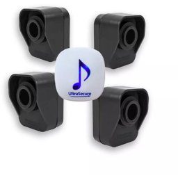 Ultra Secure - Kit alerte de passage 600 mètres classic 4 détecteurs mouvement autonomes & 1