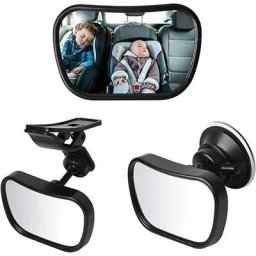 Rétroviseur de voiture à 360 ° pour bébé, rétroviseur de siège arrière pour bébé, miroir de voiture
