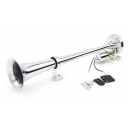 Tumalagia - Universel 12V/24V 150dB 150dB Trompette Chrome Air Horn Kit de Haut-Parleur Universel