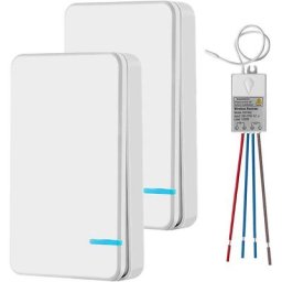 Mini interrupteur sans fil avec récepteur et affichage LED - Pour extérieur 400 m et intérieur 40 m