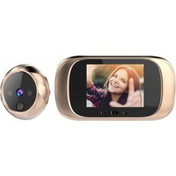 Sonnette œil de chat intelligente, sonnette sans fil avec caméra, écran lcd tft 2,8 pouces, vision