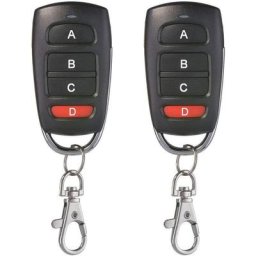 Ersandy - Lot de 2 Universel Porte De Garage Clonage Clé Fob Télécommande 433 MHz 4 bouton Cloner