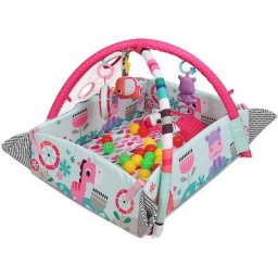 GUOYIHUA® Tapis d'éveil évolutif et d'activités, 30 Balles Incluses, Jouets Détachables, Lumières