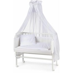 Lit cododo berceau pour bébé,bois non traité,16 modèles disponibles:blanc/blanc, Peint en blanc