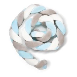 Randaco - 2M Tour de lit Bébé Oreiller aide au sommeil enfant bébé oreiller stéréotypé Gris blanc