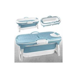 Naizy - Baignoire Pliable 148 x 62 x 52 cm Baignoire Pliante Portable pp+tpe Pliable avec Poignée