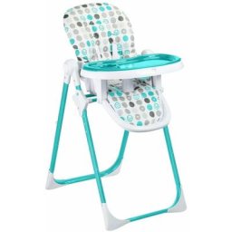 Baby Vivo - Chaise Haute pour Bébé / Enfant en Plastique - Tippy en Turquoise