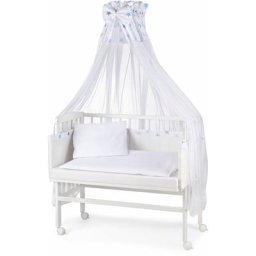Lit cododo berceau pour bébé,bois non traité,16 modèles disponibles:Gris étoile/bleu, Peint en