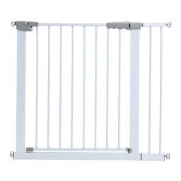 Barrière de sécurité Fixation par pression Ouverture à double sens Pour espace de 89 à 96 cm Blanc