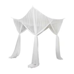 Moustiquaire de Lit Carrée, 210 x 190 x 240 cm Grand Moustiquaire Filet Baldaquin en Polyester,