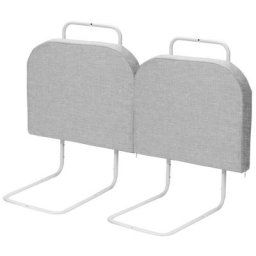 SWANEW Barrière de lit réglable en hauteur 100 cm Anti-chute Tube en acier réglable de 40 à 60 cm