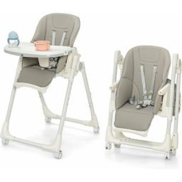 Chaise Haute Pliante Bébé avec Hauteur Réglable/Chaise d'Alimentation pour Nourrissons avec Plateau