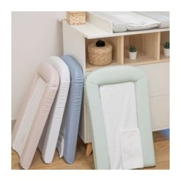 Domiva - matelas a langer pvc avec 2 éponges amovibles/confort 42x70 cm lilas