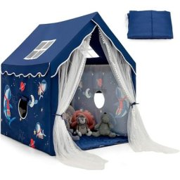 Costway - Tente de Jeux pour Enfants Intérieur avec Coussin Rembourré Amovible, Cabane Enfant avec