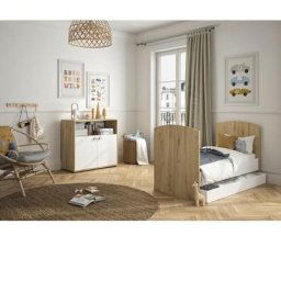 Chambre bébé Duo : Lit + Commode a langer arthur - Décor chene blond - 70 x 140 cm Galipette