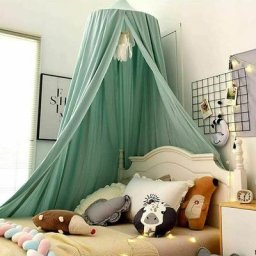 Lit à baldaquin pour bébé - En coton - Moustiquaire pour chambre à coucher - Hauteur : 250 cm