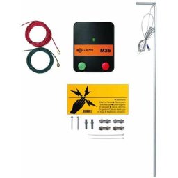 Kit de démarrage pour clôture électrique avec électrificateur 230V Gallagher M35 pour petits animaux
