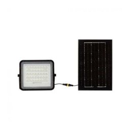 VT-40W Spot led noir 6W avec panneau solaire et télécommande Projecteur led avec batterie