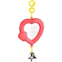 Jouet pa 4212 Miroir avec cloche pour canaris, petits oiseaux et oiseaux exotiques. Variante pa