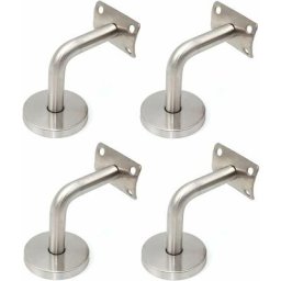 4 Pièces Supports de Rampe d'escalier en Acier Inoxydable Balustrade Murale Support de Tube 90°